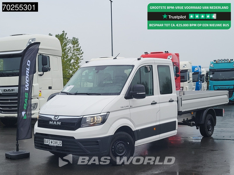 MAN TGE 3.140 Automaat Open Laadbak Trekhaak Airco Cruise Euro6 Pickup Pritsche Open Box Airco Trekhaak Cruise control - Utilitaire plateau: photos 1 MAN TGE 3.140 Automaat Open Laadbak Trekhaak Airco Cruise Euro6 Pickup Pritsche Open Box Airco Trekhaak Cruise control - Utilitaire plateau: photos 1
