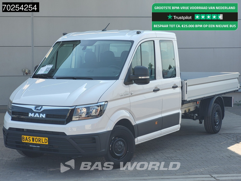 MAN TGE 3.140 Automaat Open laadbak 2.5t trekhaak Dubbel Cabine Airco Cruise Pritsche Pickup Airco Trekhaak Cruise control - Utilitaire plateau: photos 1 MAN TGE 3.140 Automaat Open laadbak 2.5t trekhaak Dubbel Cabine Airco Cruise Pritsche Pickup Airco Trekhaak Cruise control - Utilitaire plateau: photos 1