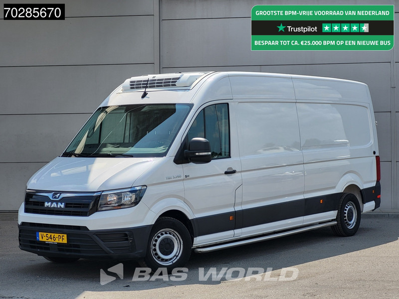Utilitaire frigorifique MAN TGE 3.140 Bi Temp Koelwagen Vriezer Themo King V-300 MAX Airco Euro6 Koel Koeler Vries Kühler Kühl Kühlwagen Frigo 12m3 Airco Cruise contr