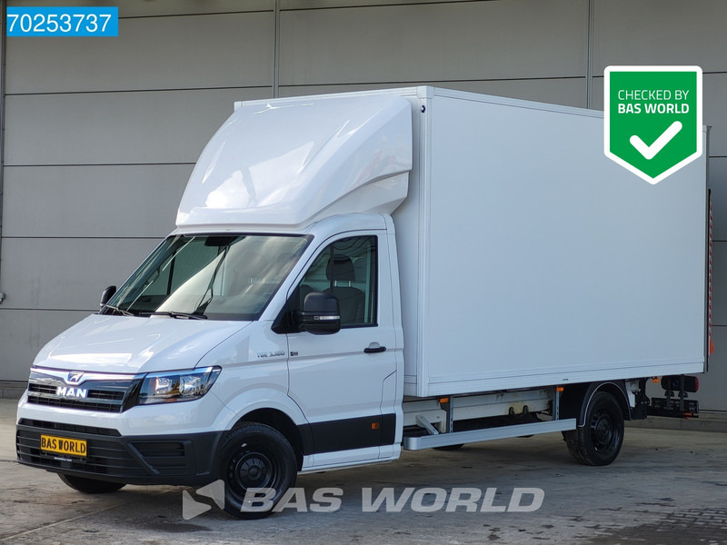 Fourgon grand volume neuf MAN TGE 3.160 Automaat Dhollandia Laadklep Zijdeur Airco Cruise Bakwagen Meubelbak Koffer Gesloten laadbak 21m3 Airco Cruise control