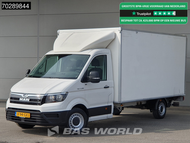 MAN TGE 3.180 D'Hollandia Laadklep Bakwagen Airco Cruise Lat om Lat Euro6 Meubelbak Koffer 19m3 Airco Cruise control - Fourgon grand volume: photos 1 MAN TGE 3.180 D'Hollandia Laadklep Bakwagen Airco Cruise Lat om Lat Euro6 Meubelbak Koffer 19m3 Airco Cruise control - Fourgon grand volume: photos 1