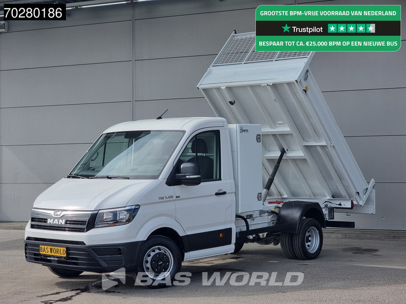 MAN TGE 5.120 Kipper Dubbellucht 3500kg trekhaak Navi Airco Cruise Tipper Benne Kieper Airco Cruise control - Utilitaire benne: photos 1 MAN TGE 5.120 Kipper Dubbellucht 3500kg trekhaak Navi Airco Cruise Tipper Benne Kieper Airco Cruise control - Utilitaire benne: photos 1