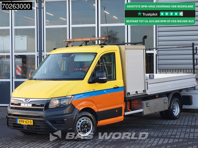 MAN TGE 5.180 Open laadbak Dubbellucht Trekhaak Airco Cruise Pickup Pritsche 3.180 Airco Trekhaak Cruise control - Utilitaire plateau: photos 1 MAN TGE 5.180 Open laadbak Dubbellucht Trekhaak Airco Cruise Pickup Pritsche 3.180 Airco Trekhaak Cruise control - Utilitaire plateau: photos 1