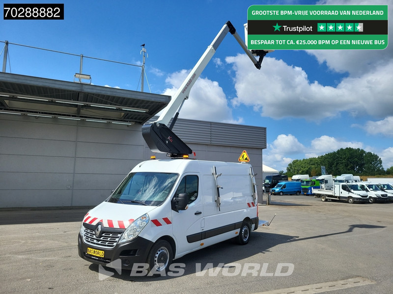 Renault Master 130pk Hoogwerker 11m Werkhoogte Trekhaak Airco Cruise Camera Euro6 Nacelle Arbeitsbühne 1Personen Airco Trekhaak Cruise control - Véhicule utilitaire: photos 1 Renault Master 130pk Hoogwerker 11m Werkhoogte Trekhaak Airco Cruise Camera Euro6 Nacelle Arbeitsbühne 1Personen Airco Trekhaak Cruise control - Véhicule utilitaire: photos 1