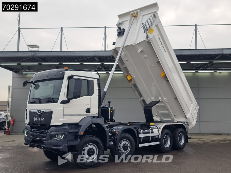 MAN TGS 41.480 8X8 8x8 20m3 KH Kipper tarpaulin Manual Big-axle Steel suspension Euro 6 - Camion benne: photos 3 MAN TGS 41.480 8X8 8x8 20m3 KH Kipper tarpaulin Manual Big-axle Steel suspension Euro 6 - Camion benne: photos 3
