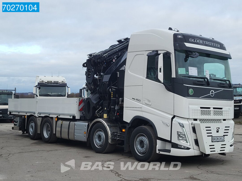 Camion plateau, Camion grue neuf Volvo FH 460 8X2 Effer 1000 9S + 6S Kran + Fly-Jib Liftachse VEB+ Euro 6: photos 13