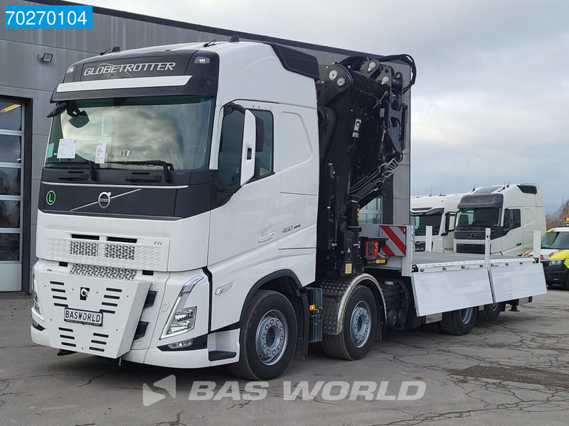 Camion plateau, Camion grue neuf Volvo FH 460 8X2 Effer 1000 9S + 6S Kran + Fly-Jib Liftachse VEB+ Euro 6: photos 15