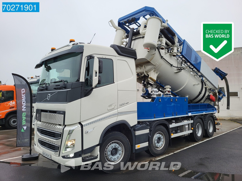 Volvo FH 500 8X4 Vacuum truck Gully Emptier 14.000ltr VEB+ Navi Euro 6 - Camion hydrocureur: photos 1 Volvo FH 500 8X4 Vacuum truck Gully Emptier 14.000ltr VEB+ Navi Euro 6 - Camion hydrocureur: photos 1