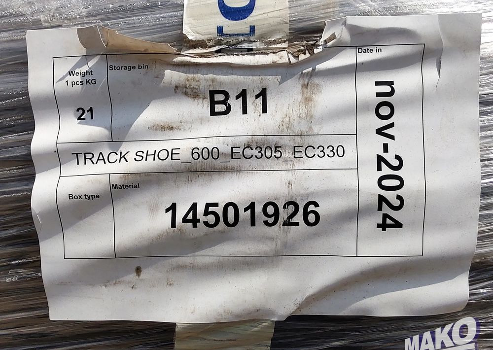 NOWE klepki płyty gąsienic Volvo 60cm 600mm - Chenille pour Engins de chantier: photos 4 NOWE klepki płyty gąsienic Volvo 60cm 600mm - Chenille pour Engins de chantier: photos 4