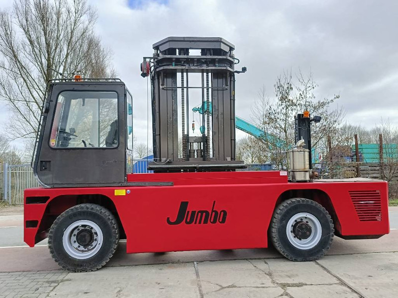 Jumbo J/SH 120/14/75 zijlader side forklift stapler 12 T - Chariot latéral: photos 4 Jumbo J/SH 120/14/75 zijlader side forklift stapler 12 T - Chariot latéral: photos 4