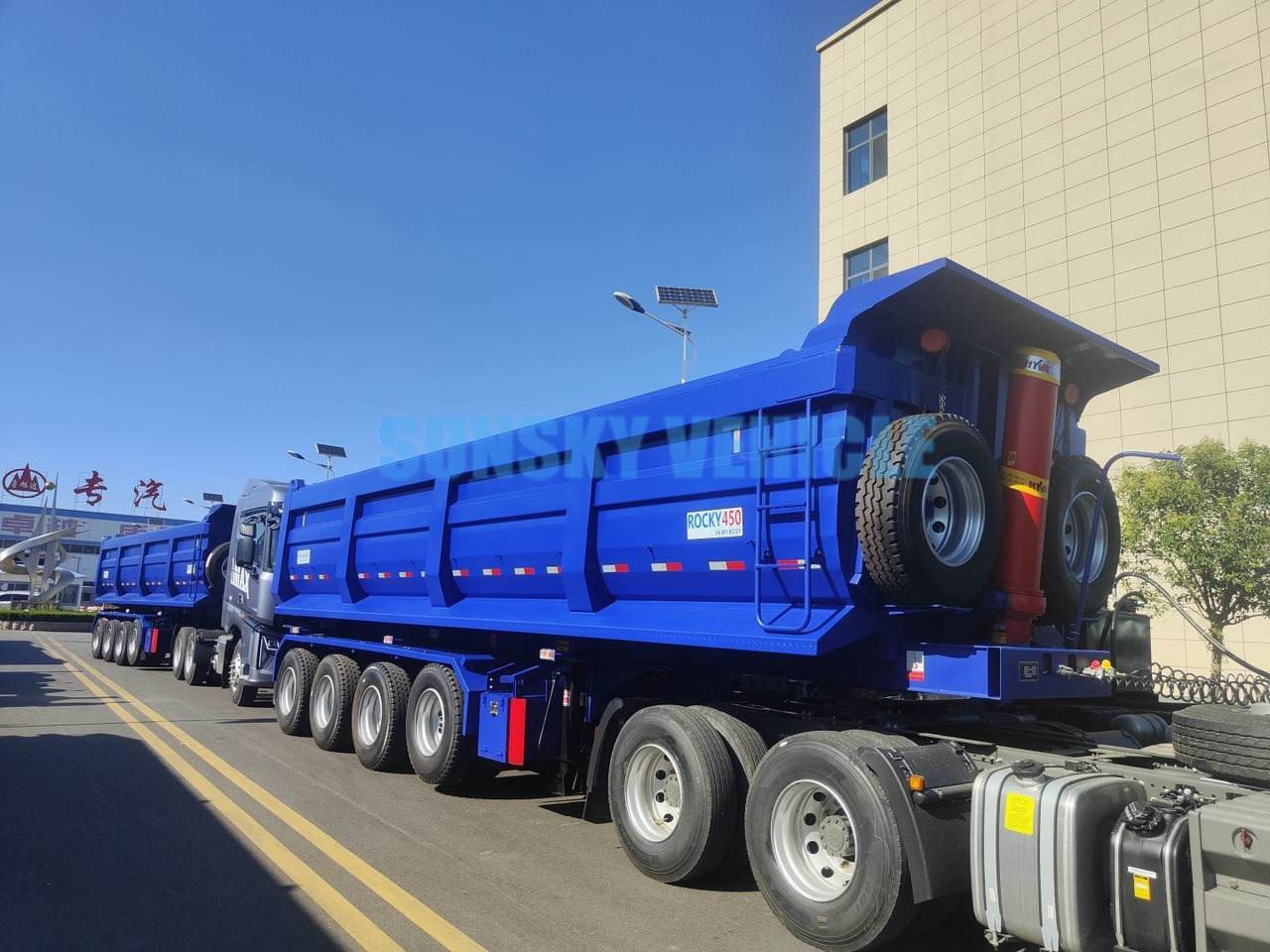 SUNSKY 3/4-Axle Dump Trailer - Semi-remorque benne: photos 1 SUNSKY 3/4-Axle Dump Trailer - Semi-remorque benne: photos 1