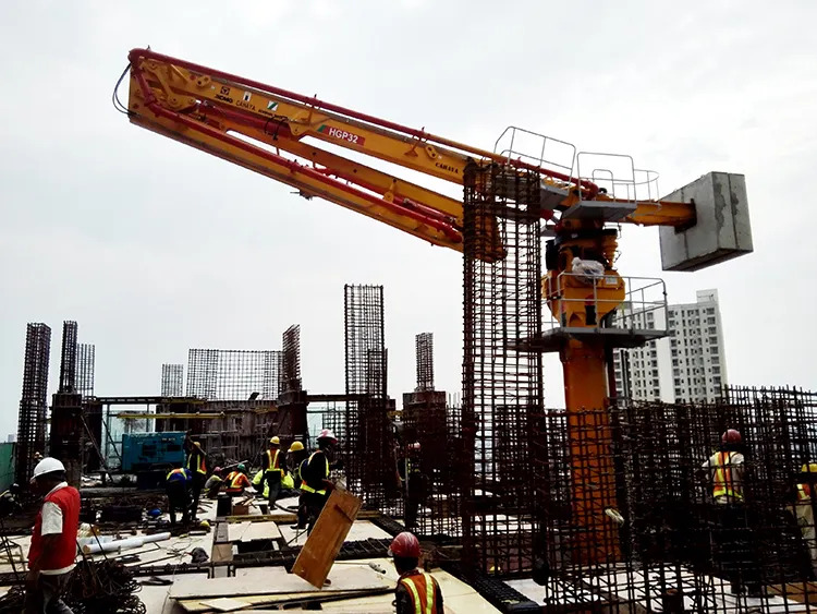 XCMG Schwing Concrete Distributor HGP32 High Efficiency 22kw 32m Hydraulic Spider Concrete Placing Boom Made in China - Pompe à béton stationnaire: photos 5 XCMG Schwing Concrete Distributor HGP32 High Efficiency 22kw 32m Hydraulic Spider Concrete Placing Boom Made in China - Pompe à béton stationnaire: photos 5