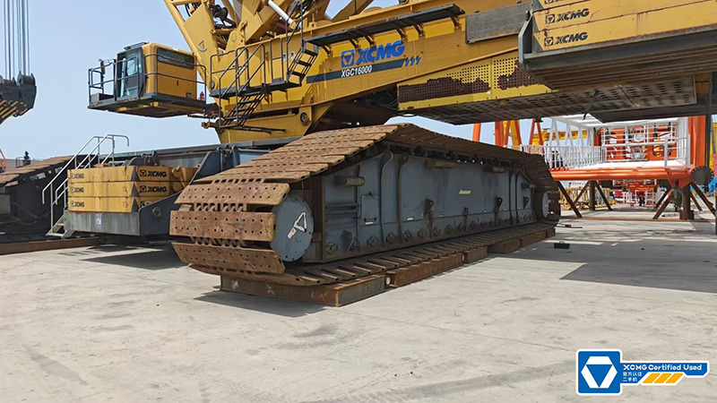 XCMG XGC16000 1250 ton 2020 used mobile crawler crane price en leasing occasion XCMG XGC16000 1250 ton 2020 used mobile crawler crane price: photos 10