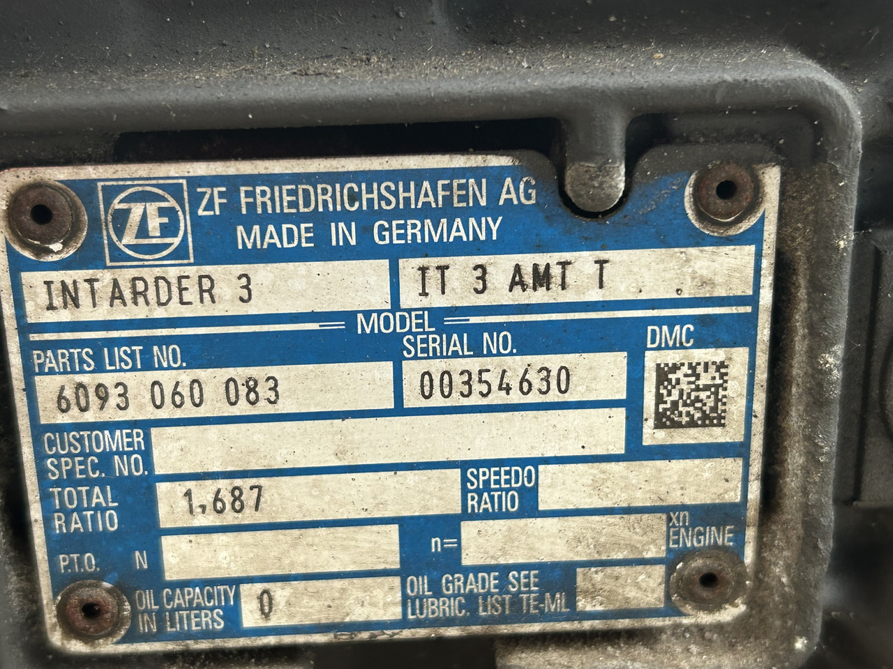 DAF XF 106 12AS2131 TD 2011072 DAF XF 106 truck - Boîte de vitesse pour Camion: photos 5 DAF XF 106 12AS2131 TD 2011072 DAF XF 106 truck - Boîte de vitesse pour Camion: photos 5