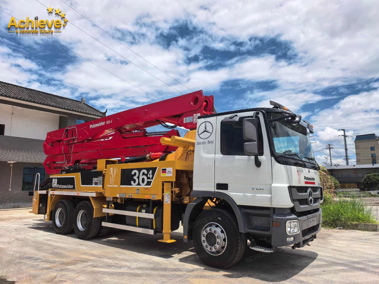 PUTZMEISTER Mercedes-Benz M36-4 2018 ACTROS 3341【ACHIEVE】TOP CONDITION!!! - Camion pompe: photos 1 PUTZMEISTER Mercedes-Benz M36-4 2018 ACTROS 3341【ACHIEVE】TOP CONDITION!!! - Camion pompe: photos 1