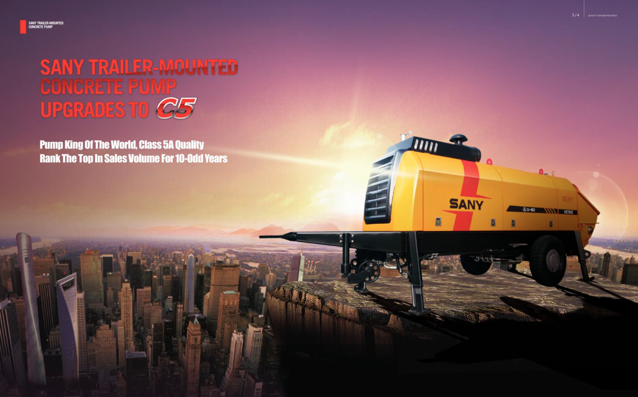 SANY 【ACHIEVE】TOP CONDITION!!! demo new low hours Sany Concrete Trailer Pump 2015 HBT6016C-5D - Pompe à béton stationnaire: photos 5 SANY 【ACHIEVE】TOP CONDITION!!! demo new low hours Sany Concrete Trailer Pump 2015 HBT6016C-5D - Pompe à béton stationnaire: photos 5