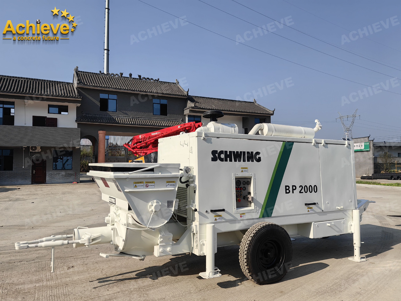 Schwing BP2000 5000kg 2008 Concrete Pump With Brand New High Quality 【ACHIEVE】 TOP CONDITION!!! - Pompe à béton stationnaire: photos 3 Schwing BP2000 5000kg 2008 Concrete Pump With Brand New High Quality 【ACHIEVE】 TOP CONDITION!!! - Pompe à béton stationnaire: photos 3