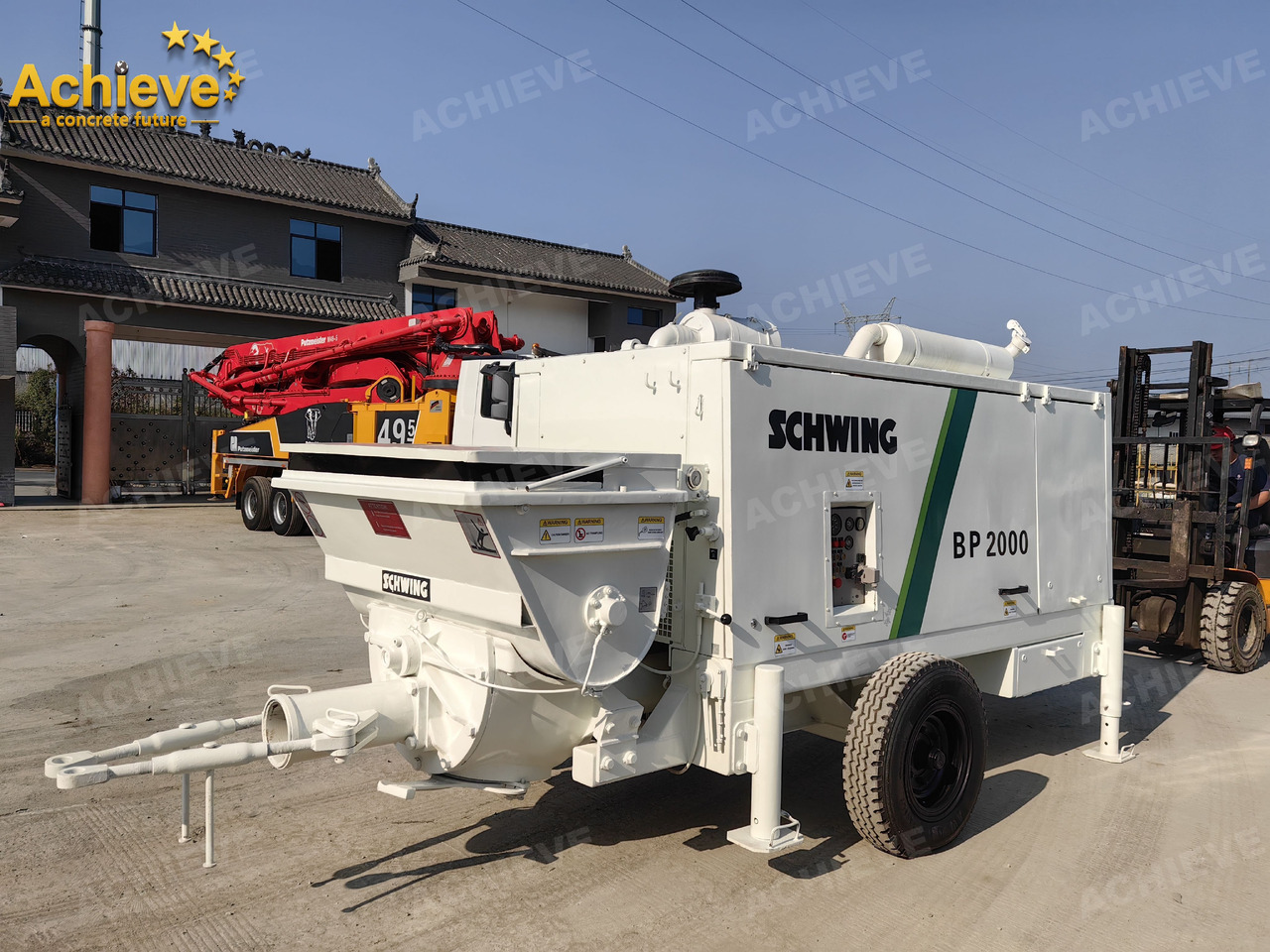 Schwing BP2000 5000kg 2008 Concrete Pump With Brand New High Quality 【ACHIEVE】 TOP CONDITION!!! - Pompe à béton stationnaire: photos 2 Schwing BP2000 5000kg 2008 Concrete Pump With Brand New High Quality 【ACHIEVE】 TOP CONDITION!!! - Pompe à béton stationnaire: photos 2