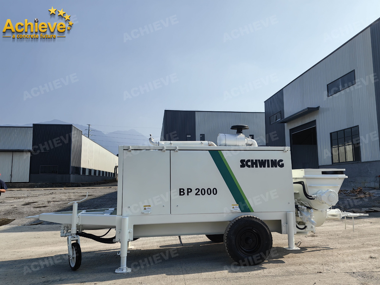 Schwing BP2000 5000kg 2008 Concrete Pump With Brand New High Quality 【ACHIEVE】 TOP CONDITION!!! - Pompe à béton stationnaire: photos 1 Schwing BP2000 5000kg 2008 Concrete Pump With Brand New High Quality 【ACHIEVE】 TOP CONDITION!!! - Pompe à béton stationnaire: photos 1
