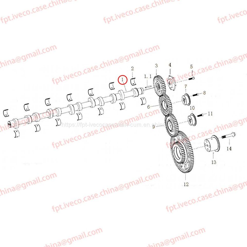 MAN D2066 Camshaft assembly 04400-6050 - Arbre à cames: photos 1 MAN D2066 Camshaft assembly 04400-6050 - Arbre à cames: photos 1