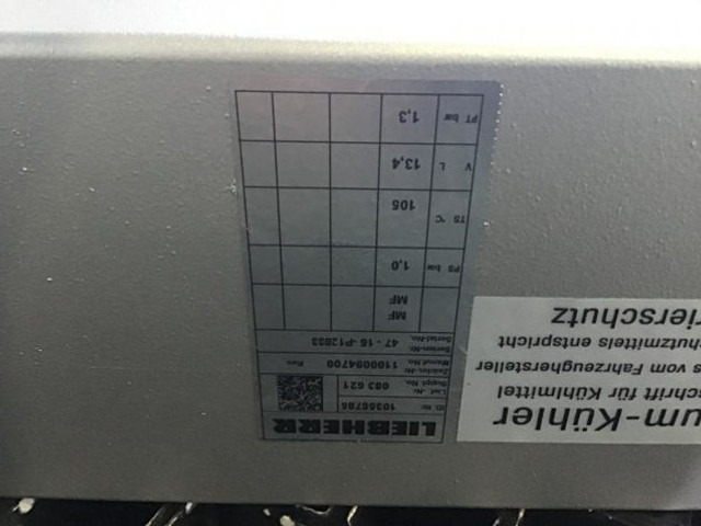 Intercooler neuf Liebherr Watercooler: photos 11