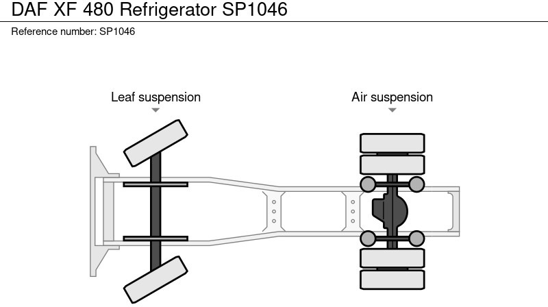 Tracteur routier DAF XF 480 Koelkast: photos 12 Tracteur routier DAF XF 480 Koelkast: photos 12