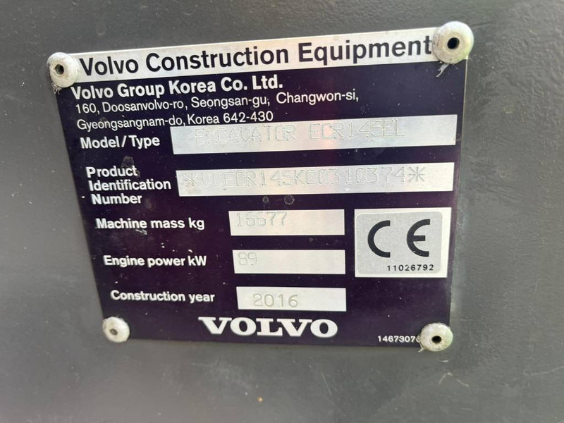 Volvo SOLD !!!!! ECR 145 EL - Pelle sur chenille: photos 5 Volvo SOLD !!!!! ECR 145 EL - Pelle sur chenille: photos 5