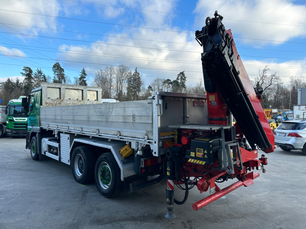 Camion benne, Camion grue MERCEDES 2551 V8 6x2 Fassi 185-5 Bj.2020: photos 8
