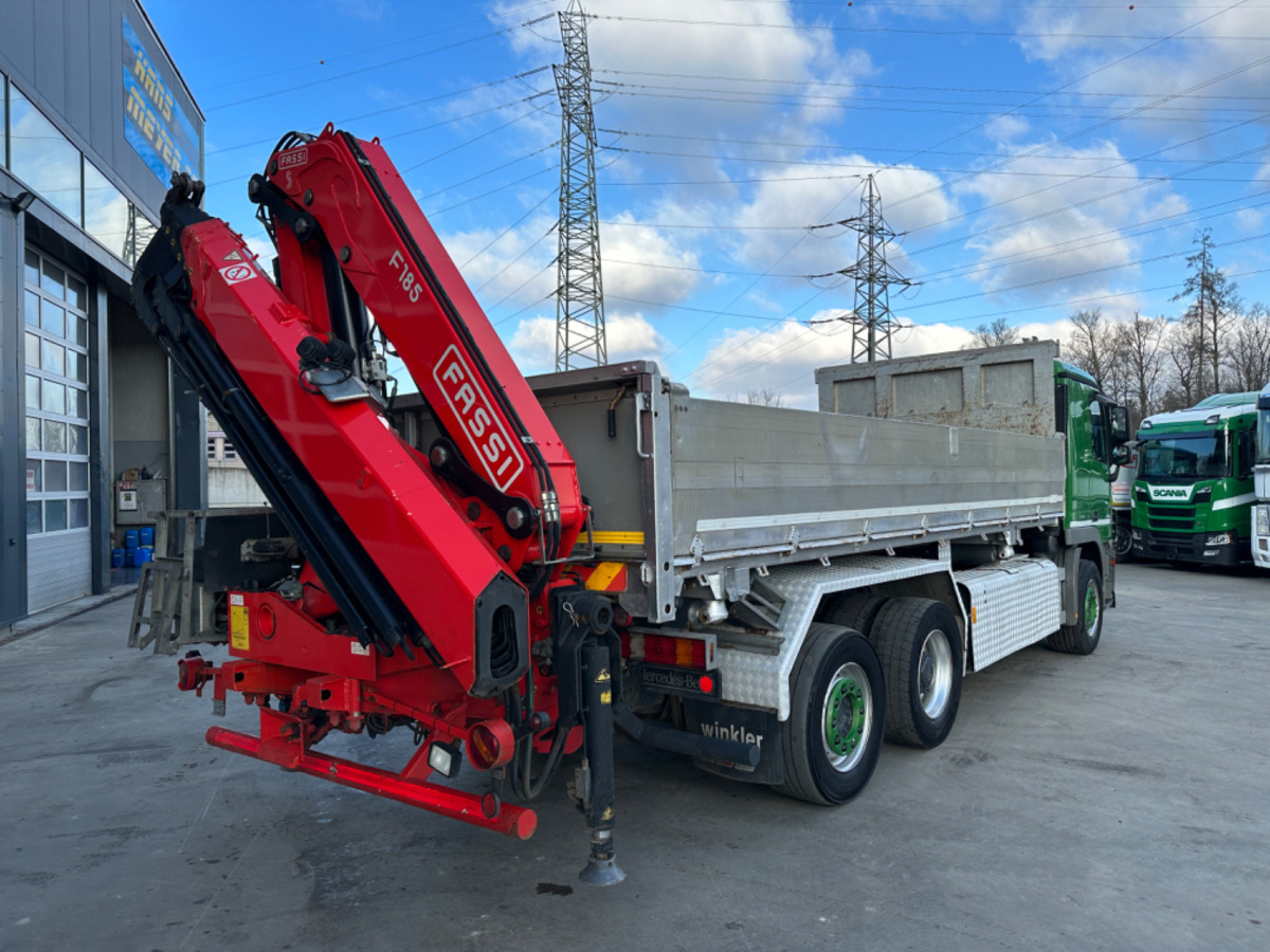 Camion benne, Camion grue MERCEDES 2551 V8 6x2 Fassi 185-5 Bj.2020: photos 6