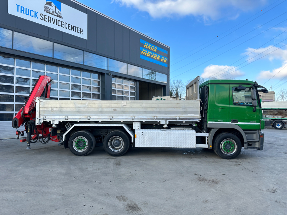 Camion benne, Camion grue MERCEDES 2551 V8 6x2 Fassi 185-5 Bj.2020: photos 7