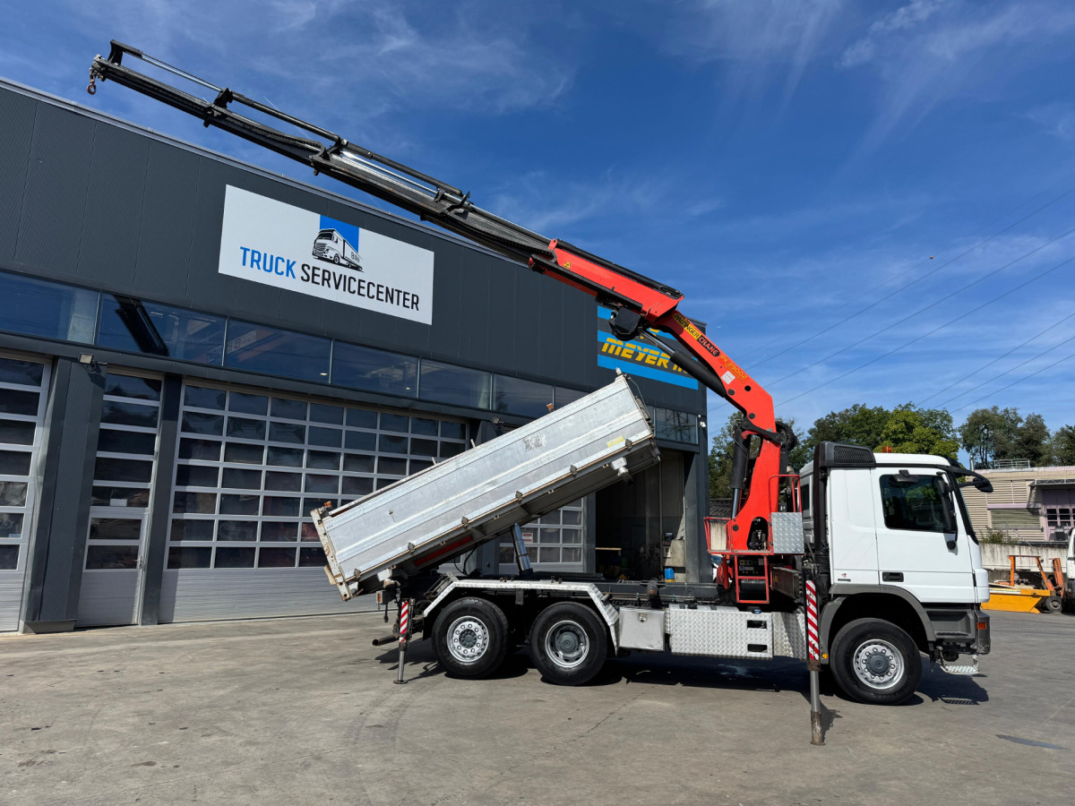 Camion grue MERCEDES Actros 2641 6x4-4 PK29000-7 Kipper: photos 12