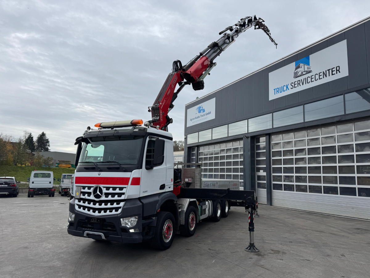 MERCEDES Arocs 3251 8x4 Fassi 660 6-6 - Camion grue: photos 1 MERCEDES Arocs 3251 8x4 Fassi 660 6-6 - Camion grue: photos 1