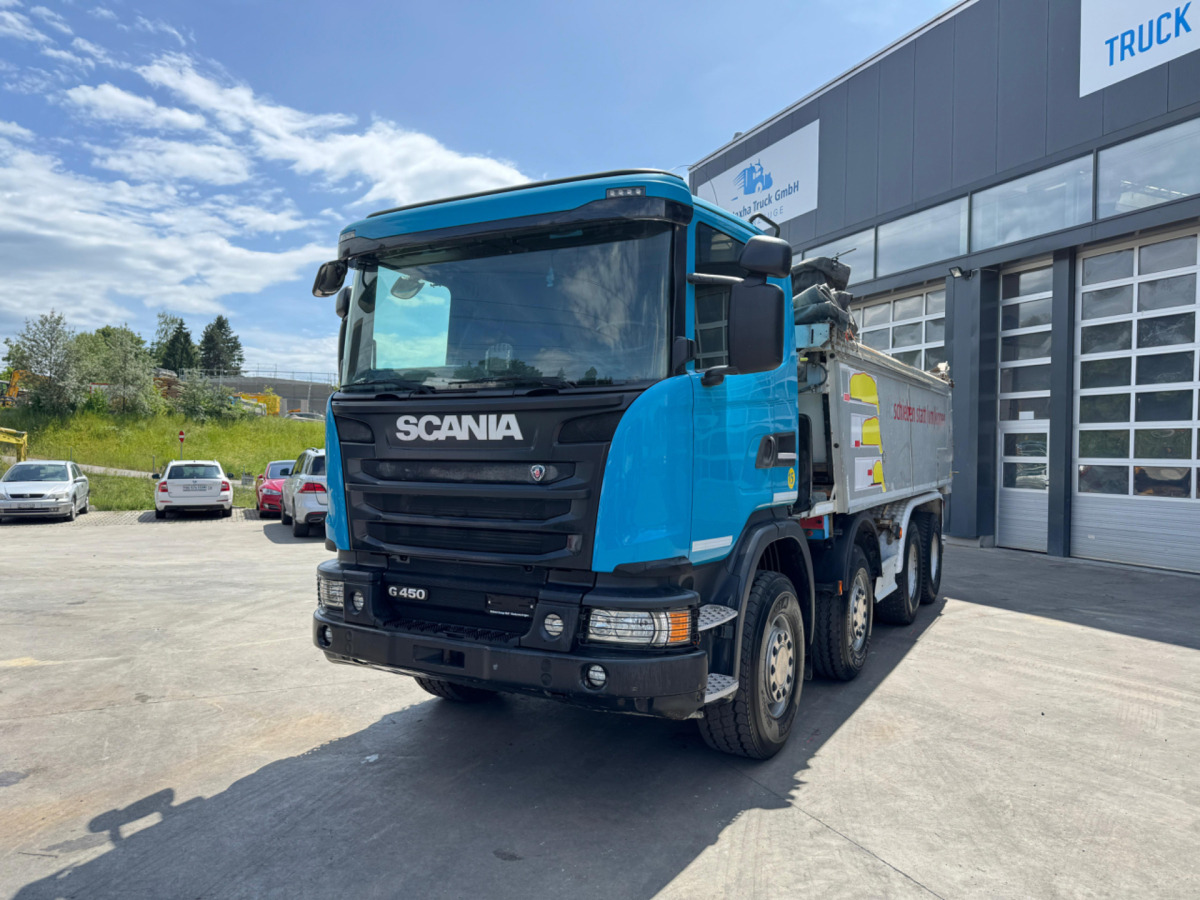 SCANIA G450 8x4 Abschiebemulde (no tipper) - Camion benne: photos 1 SCANIA G450 8x4 Abschiebemulde (no tipper) - Camion benne: photos 1