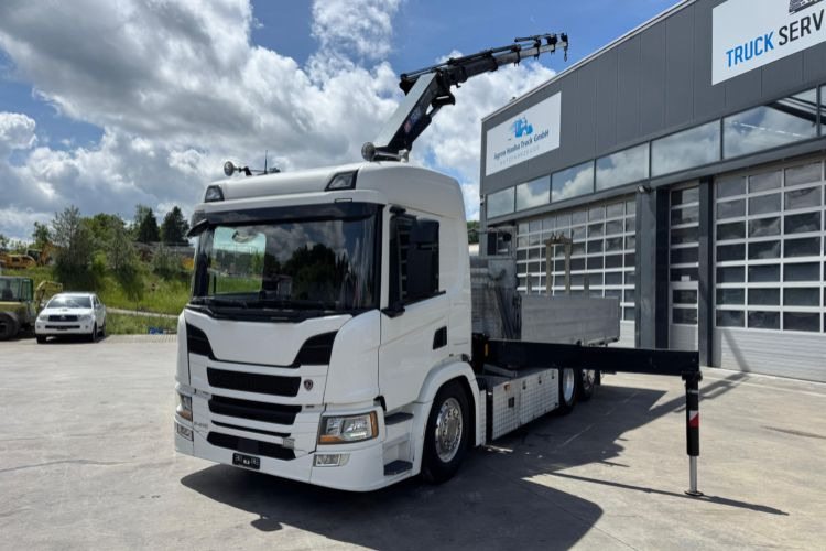 Scania P410 6x2 HMF1920-5 - Camion grue: photos 4 Scania P410 6x2 HMF1920-5 - Camion grue: photos 4