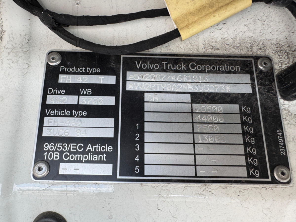 Tracteur routier VOLVO FH-460 4x2 C5273: photos 14