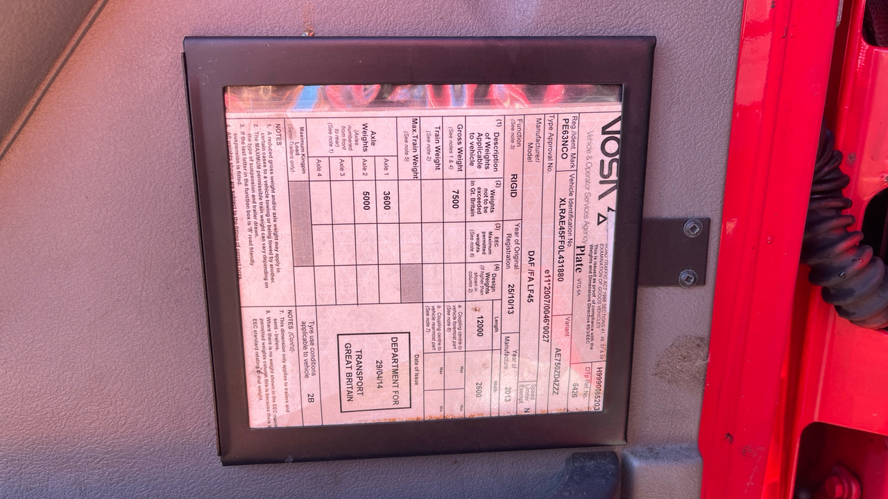 Camion fourgon Daf LF 45.140: photos 11