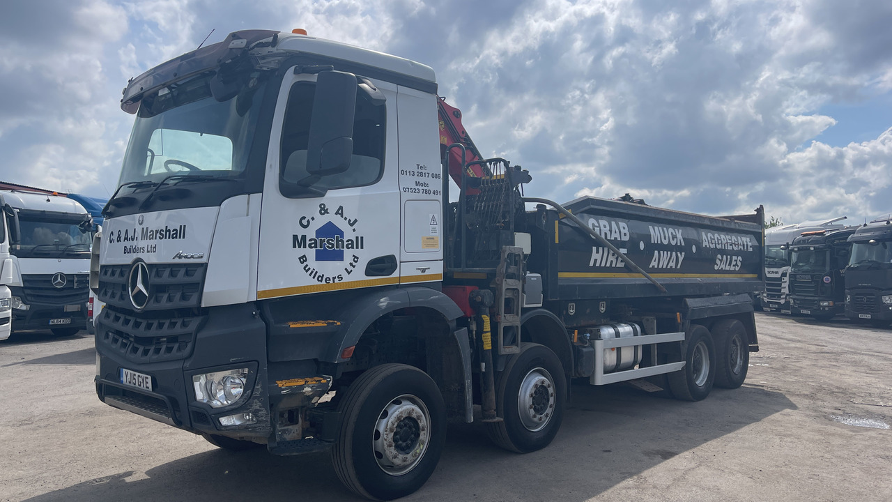 MERCEDES-BENZ AROCS 3240 - Camion benne, Camion grue: photos 2 MERCEDES-BENZ AROCS 3240 - Camion benne, Camion grue: photos 2