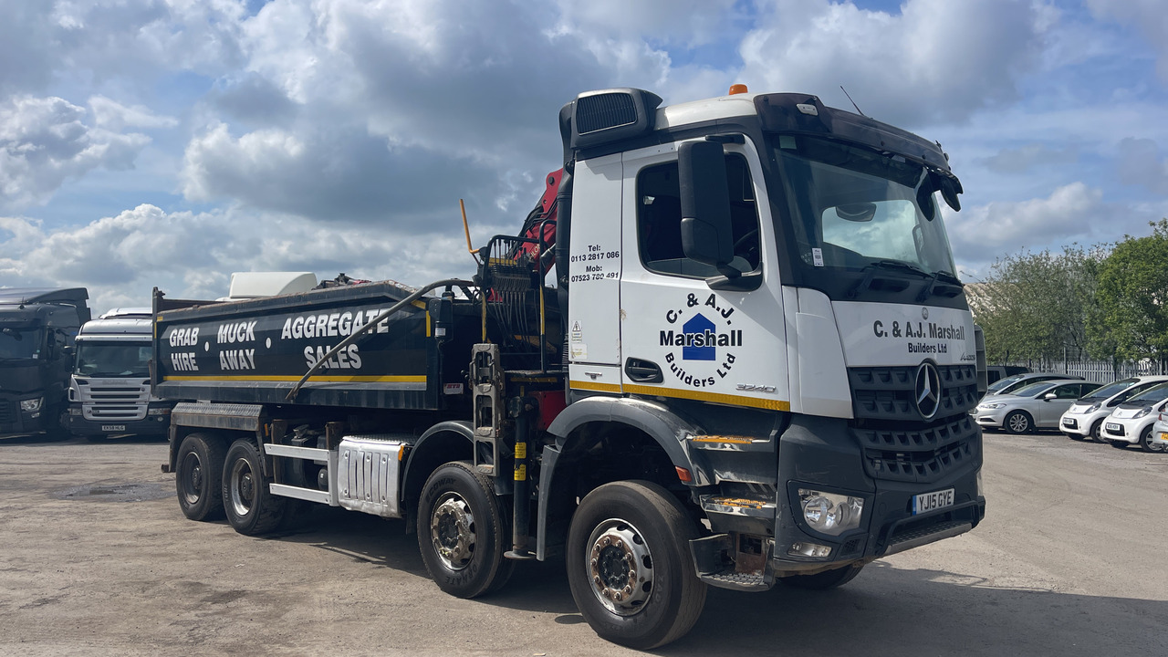 MERCEDES-BENZ AROCS 3240 - Camion benne, Camion grue: photos 1 MERCEDES-BENZ AROCS 3240 - Camion benne, Camion grue: photos 1