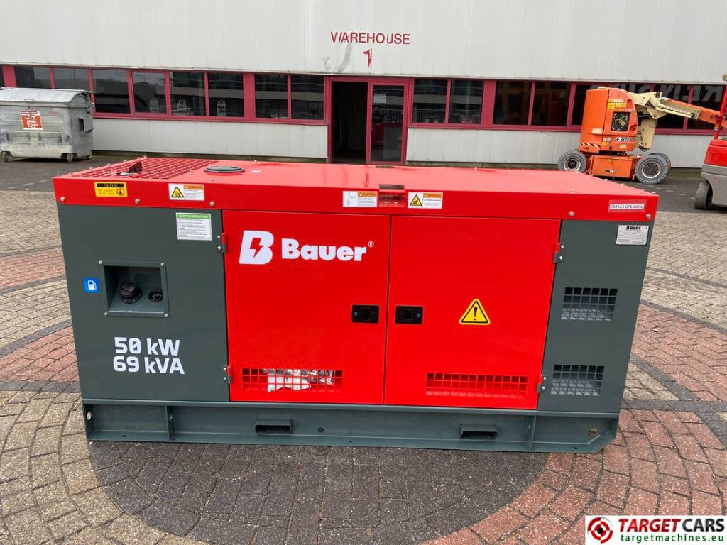 Groupe électrogène neuf Bauer GFS-50KW ATS 62.5KVA Diesel Generator 400/230V NEW
