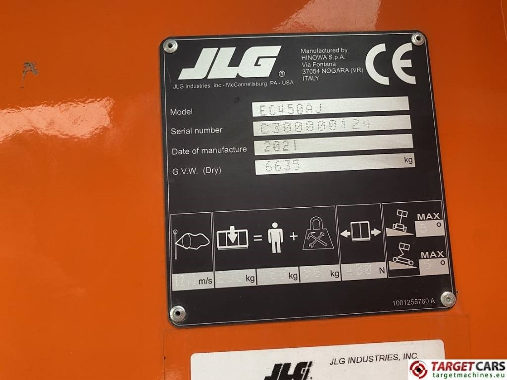 JLG EC450AJ Electric Articulated Boom Work Lift 1572cm en leasing occasion JLG EC450AJ Electric Articulated Boom Work Lift 1572cm: photos 10 JLG EC450AJ Electric Articulated Boom Work Lift 1572cm en leasing occasion JLG EC450AJ Electric Articulated Boom Work Lift 1572cm: photos 10