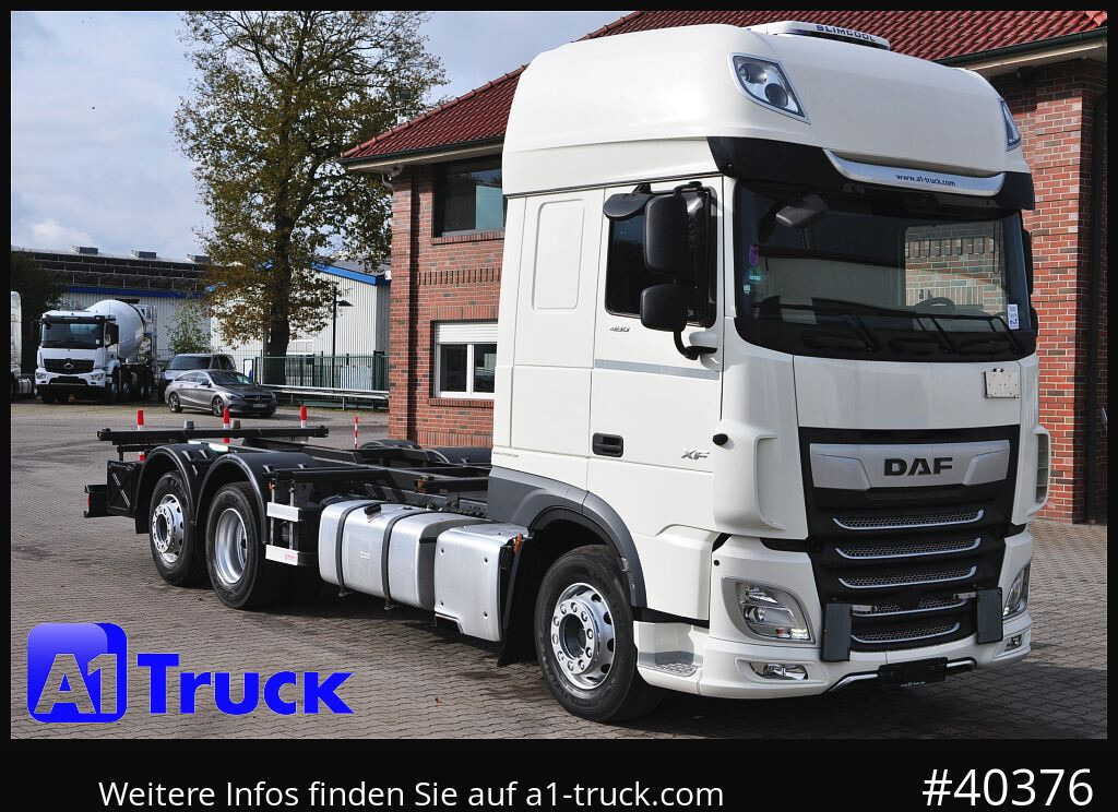 DAF DAF XF 480 FAN SSC Intarder, Lenkachse Standlklima - Camion porte-conteneur/ Caisse mobile: photos 1 DAF DAF XF 480 FAN SSC Intarder, Lenkachse Standlklima - Camion porte-conteneur/ Caisse mobile: photos 1