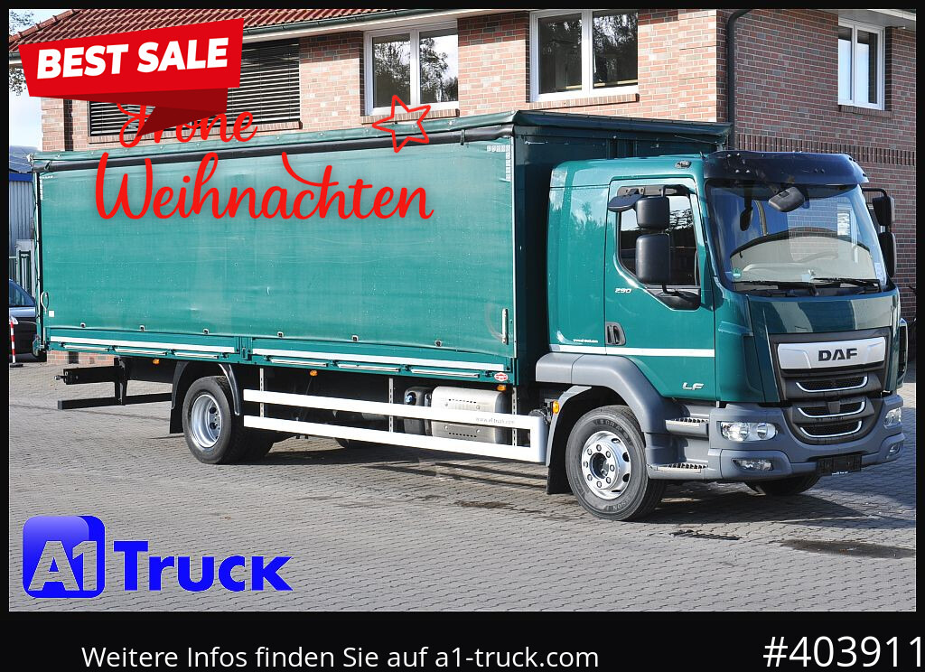 DAF LF 290, Klima, 16t Steckrungen - Camion plateau: photos 1 DAF LF 290, Klima, 16t Steckrungen - Camion plateau: photos 1
