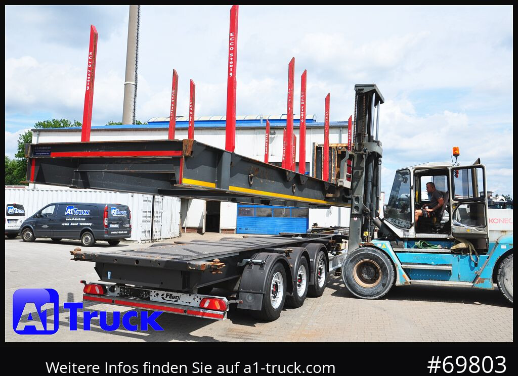 Semi-remorque grumier FLIEGL SDS01, Langholz, Containeraufbau, Liftachse,: photos 15 Semi-remorque grumier FLIEGL SDS01, Langholz, Containeraufbau, Liftachse,: photos 15