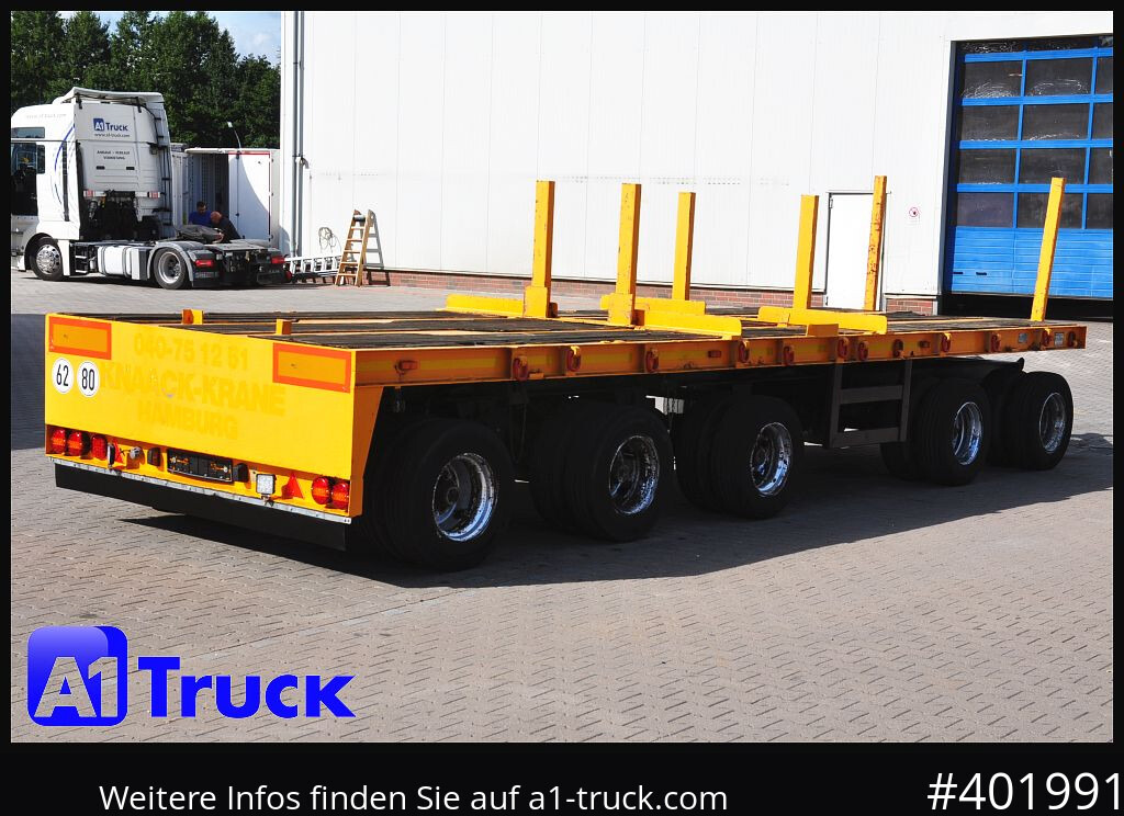 GOLDHOFER 5 achs Ballast, Lenkachse, 50to., Schwerlast, - Remorque plateau: photos 1 GOLDHOFER 5 achs Ballast, Lenkachse, 50to., Schwerlast, - Remorque plateau: photos 1