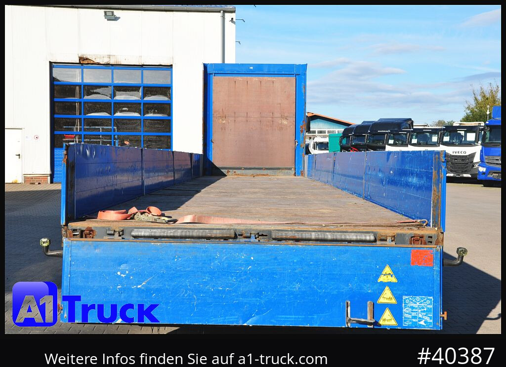 Semi-remorque plateau KRONE Mega, Pritsche, 1 Vorbesitzer, TÜV 01-2026, Staplerhalterung: photos 15 Semi-remorque plateau KRONE Mega, Pritsche, 1 Vorbesitzer, TÜV 01-2026, Staplerhalterung: photos 15