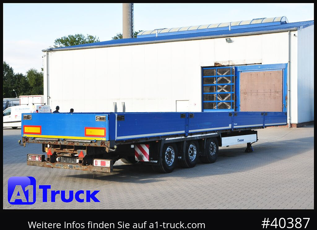 Semi-remorque plateau KRONE Mega, Pritsche, 1 Vorbesitzer, TÜV 01-2026, Staplerhalterung: photos 9 Semi-remorque plateau KRONE Mega, Pritsche, 1 Vorbesitzer, TÜV 01-2026, Staplerhalterung: photos 9