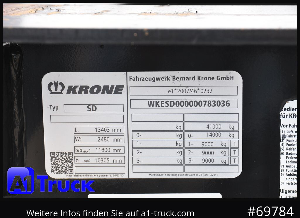 KRONE SDC, Containerchassis, Lift, 2x20/30/40 - Semi-remorque porte-conteneur/ Caisse mobile: photos 4 KRONE SDC, Containerchassis, Lift, 2x20/30/40 - Semi-remorque porte-conteneur/ Caisse mobile: photos 4
