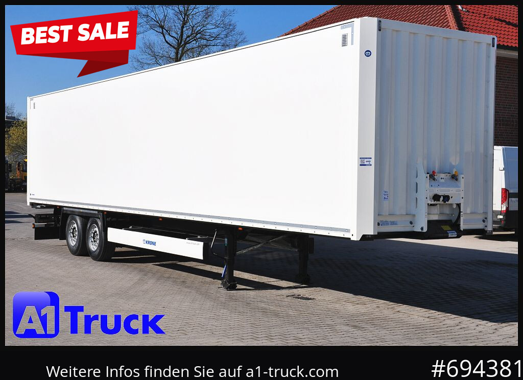 KRONE SZ 2 achs Koffer, Code XL, VDI 2700, SOFORT - Semi-remorque fourgon: photos 1 KRONE SZ 2 achs Koffer, Code XL, VDI 2700, SOFORT - Semi-remorque fourgon: photos 1