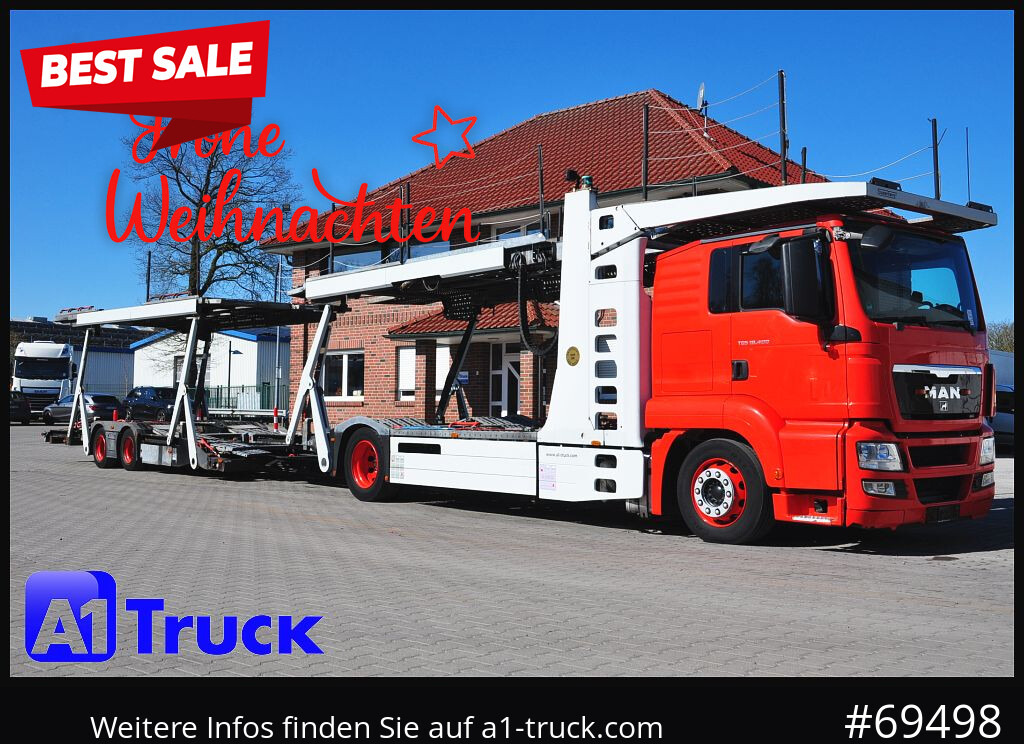 MAN 18.400 TGX, Autotransporter Kässbohrer, - Camion porte-voitures: photos 1 MAN 18.400 TGX, Autotransporter Kässbohrer, - Camion porte-voitures: photos 1
