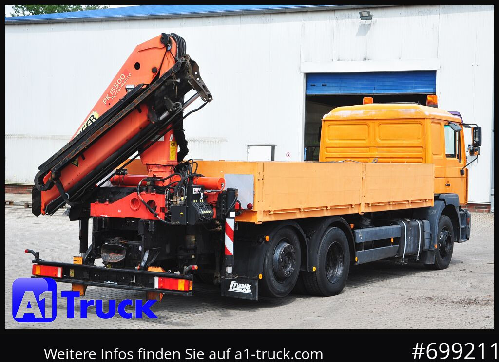 Camion plateau, Camion grue MAN MAN F 2000 26.464 Intarder Kran PK 15.500 Funk,: photos 8 Camion plateau, Camion grue MAN MAN F 2000 26.464 Intarder Kran PK 15.500 Funk,: photos 8